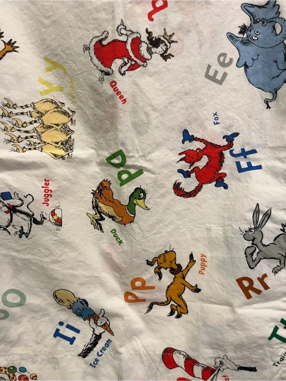 Pottery Barn Kids New without Tags Toddler Dr Seuss Pillow Case Organic Cotton